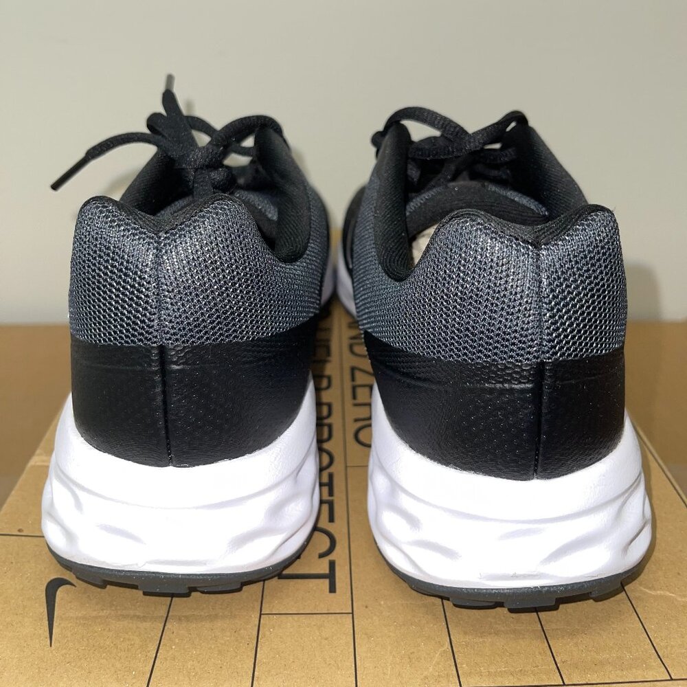 WOMEN’S NIKE REVOLUTION 6 NN (DC3729 003) RUNNING SHOES BLACK/WHITE SIZE 11 - Picture 6 of 7